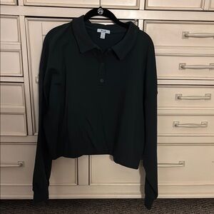 Women's Green Long Sleeve Top